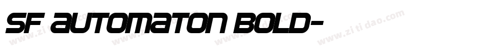 SF Automaton Bold字体转换